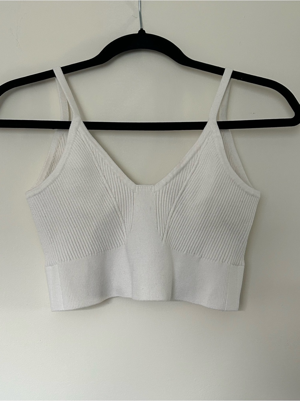 ADIDAS X IVY PARK
Off-White Rib Cropped Tank Top